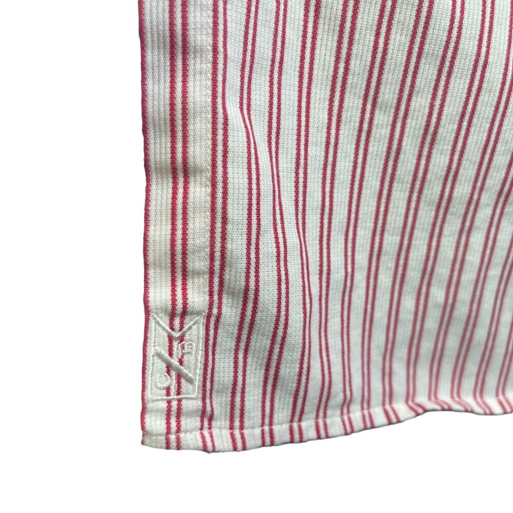 Cutter & Buck Ladies Button Down Red White Stripe Cotton Shirt M Pre-Owned - Picture 8 of 8